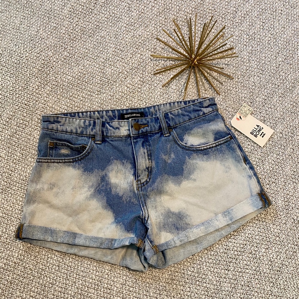 NWT High-Rise Bleached Denim Shorts